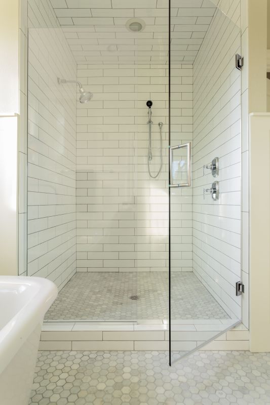 Modern Shower with LED Lighting